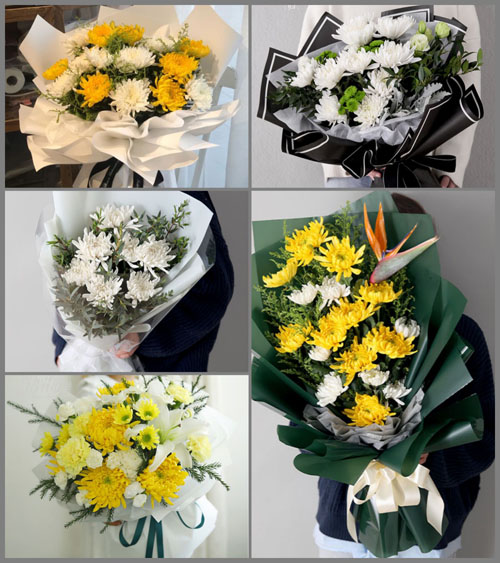 甘肃省白银景泰县草窝滩镇新建村白事花束代送